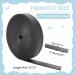 Buy Wadorn 1.8 cm Double-Sided PU Leather Belt Strip - 4m Flat Leather Cord for DIY Pocket Straps & Watch Bracelets - Black - Buy Online on GoSupps.com