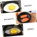 Zerodeko 4 Pcs Omelet Pan Tamagoyaki Frying Pan Steak Cooker Non Stick Skillets Breakfast Griddle Square Pan Non- Stick Frying Camping Griddle Pancakes Saucepan Egg Cooking Pot Mini Iron 25X12X2.8CMx2pcs Blackx2pcs - Buy Online on GoSupps.com