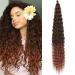 DSoar 30 inches 3 Packs deep twist crochet hair ocean wave curly bohemian crochet braids deep wave hair bundles synthetic hair extensions for women girls 30inch t30#
