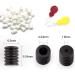NEBYWOLD 100 PCS White Silicone Cord Locks Toggles for Drawstrings | Adjustable Barrel Connectors & Elastic Cord Adjusters | Non Slip Stopper Accessories with Threaders - Buy Online on GoSupps.com
