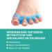Welnove Toe Separators for Women - 4 Pack Gel Toe Straighteners for Bunions Relief & Foot Pain - Non-Slip Silicone Toe Spacers for Yoga - Blue - Buy Online on GoSupps.com