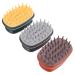 Tovinanna 1 set 3st shampoo brush green shampoo silicone shed shampoo for black color portable massage gear hair massage device bathroom cleaning brush shower scalp head brush ABS