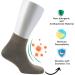 Cosyfeel Women Loose Diabetic Socks | 4-Pack Neuropathy Ankle Socks for Ladies | Super Soft Eco-Friendly Bamboo Material | Durable with Seamless Toe | Multicolour Patterns | 4 Seasons 4-7 ASSORTED-3 (WT/ARM-GN/L-GY/L-BN) - Buy Online on GoSupps.com