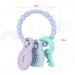 Vicloon Baby Teething Toys - Silicone Teether Chew Toy for Boys & Girls, BPA-Free Infant Teething Ring - Grey Shower Gift - Buy Online on GoSupps.com