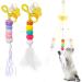 selcouth yyds Interactive Cat Toys for Indoor Cats Adult Door Hanging Cat Toy for On Doorcase Doorknob Window(2Pcs)