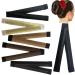 Magic Hair Bun Maker French Hairstyle Easy Snap Donut Styling DIY Bands (Black 01)