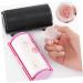 Nail Stamping Plates Stamping Nail Polish Manicures Tools Nail Art Stamper Nail Polish Stamp Kit Nail Art Accessories Clear Nail Stamper Nail Beauty Tools Tool Kit Cosmetic 11.5X6CM Pink - Buy Online on GoSupps.com