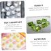 TEHAUX 9 pcs Supplies Silicone DIY Gems Making Casting Diamond Mold Baking Gadget Candy Chocolate Shape 7X7X1CMx3pcs Pinkx3pcs - Buy Online on GoSupps.com