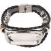 Watch Wrist Strap Stylish Artificial Leather Metal Buckle Easy to Install Adjustable Retro Replacement Watch Strap for Smart Watch (Black and Silver) - Buy Online on GoSupps.com