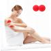 Garneck Yoga Massage Ball - Double Lacrosse Fascia Roller & Vibration Peanut Foot Massager (12x6.3cm Red) for Muscle Relief - Buy Online on GoSupps.com