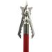 Rage Hypodermic Crossbow NC 2-Blade Hunting Arrow Broadhead 100 Grain (3 Pack) - Hybrid Tip, Stainless Steel Ferrule, No Collar Blade Lock - Buy Online on GoSupps.com