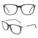 CGID CN79 Classic nerd glasses ellipse 40s 50s panto glasses vintage look clear lens matte black
