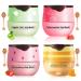 4 PCS Honey Lip Balm Vitamin E Propolis & Strawberry & Watermelon & Apple Lime Lip Sleeping Mask Moisturizing Lip Balm with Stick Hydrating Prevention Dry & Cracked Lip Care (4 Flavors) 4 Kinds of Fruits Lip Balm