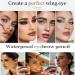 2024 New Magic Eyebrow Pencil 3D Waterproof Microblading Eyebrow Pencil Contouring Pen Magic Eyebrow Pencil Long-Lasting Natural Fine Stroke Eyebrow Pencil (Light Brown+Gray) - Buy Online on GoSupps.com