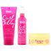 Umberto Giannini Curl Jelly Scrunching Frizz Solution Gel & Coily Banana Butter Repair Restore Leave-in Conditioner Refresh - Refreshing Styling Spray Vegan Cruelty Free 3 Piece Set