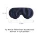 alittlecloud Silk Sleep Mask - Ergonomic Navy Blue Eye Mask for Travel/Naps/Yoga - Adjustable Strap for Women/Men - Buy Online on GoSupps.com