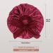 Arqumi Silk Bonnet 2PCS - Large Adjustable Satin Hair Wrap for Sleeping and Hair Care, Black & Wine Red - Buy Online on GoSupps.com