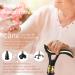 iSPUO Octi Smart Alarm Walking Cane | Telescopic & Adjustable | USB Direct Charge, LED Light | 3-in-1 for Men & Women | Seniors Walking Stick | Light & Stable Black - Buy Online on GoSupps.com