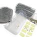 Yuntop 2 Pack Softer Cat Corner Self Groomer with Catnip - Wall Corner Massage Comb and Scratcher for Pet Grooming - Gray - Buy Online on GoSupps.com