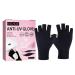 UV gloves for gel nails 2 pieces anti-UV gloves for gel nail light lamp dryer nail art fingerless UV protection gloves for gel manicure