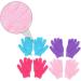 Healeved Mens Body Wash 8pcs Bath Scrub Gloves - Polyester Exfoliating Grooming Glove Set - Buy Online on GoSupps.com
