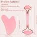 Premium Gua Sha & Jade Roller Set | Facial Tools for Puffiness & Redness Relief | Ideal Self-Care Gift for Men & Women - Pink - Buy Online on GoSupps.com