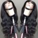 9A Brazilian Body Wave Lace Front Wig - 20 Inch Natural Black - Pre Plucked with Baby Hair - 150% Density - Glueless & Natural Color - For Black Women - Buy Online on GoSupps.com