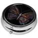 Mystery Butterfly Round Pill Box | 3 Compartment Travel Organizer | Portable Pill Storage for International Travel - Buy Online on GoSupps.com