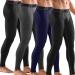HOPLYNN 4 Pack Compression Pants Tights Leggings Men Winter Baselayer for Running Workout Sports Yoga 2 Black 1 Grey 1 Blue Large