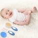 Baby Hair Brush and Comb Set for Newborns & Toddlers - Soft Goat Bristles - Ideal for Cradle Cap - Blue - Buy Online on GoSupps.com