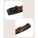 Lonto Medium Dog Collar - Durable Nylon Soft Padded 360 Reflective Click Closure Metal Ring Adjustable - Brown M - Buy Online on GoSupps.com
