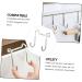 Hemoton 3pcs Wall Hangers for Clothes Cabinet Hook Over The Door Hanging Hooks Perforated Door Hat 7.5X6.5CM Silver - Buy Online on GoSupps.com