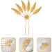 LALAFINA Hanfu Hairpin Hair Barrettes for Women Gold Hair Clip Hair Sticks for Women Wedding Hair Clips for Brides U Shaped Hairpin Hair Accessories Metal Flower Head Nationality - Buy Online on GoSupps.com