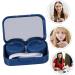 Homsfou 4th Care Box for Colored Contact Lenses - Eye Lens Container & Travel Case | Korean Art Design | 4pcs Blue 6.5x4.5x2cm - Ideal for International Shipping - Buy Online on GoSupps.com
