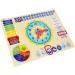 ewtshop Colorful Metal Learning Clock - Date Time & Seasons Educational Board - Buy Online on GoSupps.com