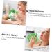 Hemoton 2pcs Infant Bath Sponge Set for Kids | Baby Bath Loofah Scrubber with Cartoon Design | Face Wash and Oil Absorbing Sponge | Faucet Net Included - Buy Online on GoSupps.com
