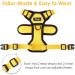 Breakproof Cat Leash Set & Adjustable Soft Kitten Vest - Reflective Stripes Yellow Size S | Durable Dishes for Small Kittens - Buy Online on GoSupps.com