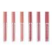 Courti 6 pieces Matt ink lipstick set nude tones long -lasting makeup lip gloss non -stick cup not fade waterproof lipstick cosmetics that produce natural velvet color for make -up fans