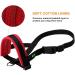 ILEPARK XXL Red Nylon Dog Muzzle - Adjustable Loop to Prevent Biting Barking & Chewing | International Shipping - Buy Online on GoSupps.com
