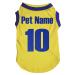 Petitebelle Customizable National Theme Dog Shirt (Sweden Size L) Yellow L