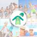 UPF 50+ Dinosaur Baby Boy Swimwear Set | Toddler One Piece Zip Swimsuit with Sun Hat 2-3 Years - UPandFast - Buy Online on GoSupps.com