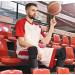 TUOY Men's Padded 3/4 Capri Compression Pants with Knee Pad | Medium Black | Ideal for Basketball, Football, Baseball - Buy Online on GoSupps.com