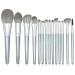 14 Wooden Handle Makeup Brush Set - Powder Shadow Eyebrow Brushes - Eco-Friendly Makeup Tools for Flawless Application - Buy Online on GoSupps.com