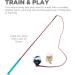 Outward Hound Blue Tail Teaser Wand - Interactive Dog Training Toy and Agility Kit - Buy Online on GoSupps.com