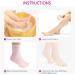 Silicone Moisturizing Gel Heel Socks - Anti-Slip Spa Socks for Dry Cracked Feet - Soft, Long Moisturizing Socks with Non-Slip Dots - SEBS Material with Vitamin - Pink S (35-39) - Buy Online on GoSupps.com