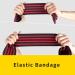 HYFAN Professional Wrist Elbow Knee Wraps Elastic Straps Brace Support Protector for Weightlifting Workout Bodybuilding Gym Fitness Elbow / Red - Buy Online on GoSupps.com