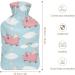 Flying Pig Hot Water Bottle with Plush Cover - Ideal Hand Warmer for Adults & Kids | 26.5x15.3cm | International Shipping - Buy Online on GoSupps.com