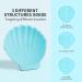 Shop Docolor Silicone Makeup Brush Cleaner Mat - Large Shell Shape Portable Tool for Effortless Brush Cleaning | Best Makeup Brush Cleaner in Blue - Buy Online on GoSupps.com