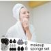 Goowafur Beauty Sponge Blender - Makeup Blender Sponge Set | Portable Sponge Facial Makeup Tools Blender Sponges for Powder Foundation Black - Buy Online on GoSupps.com