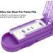 Buy Adjustable Multiple Pill Cutter | Detachable 6-Grid Pill Splitter for Small Tablets - Stainless Steel Blade & Silica Gel Sheet (Purple) - Fast International Shipping - Buy Online on GoSupps.com